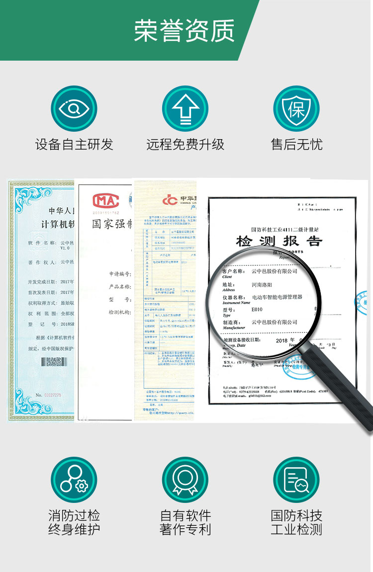 壁掛投幣式電動車充電站榮譽(yù)資質(zhì)