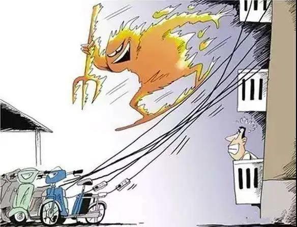 私拉電線給電動車充電，罰5000